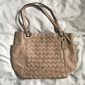 COACH blush pink tote